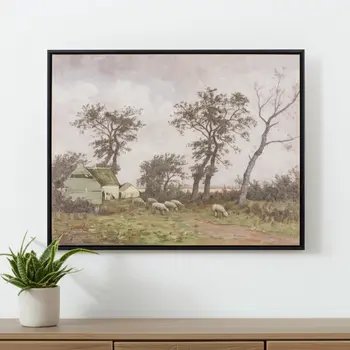 N And A Black Framed Wall Art