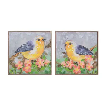 Set Of Four N And A Natural Framed Wall Art