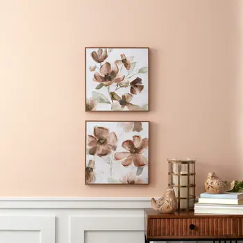 Set Of Two N And A Natural Framed Wall Art