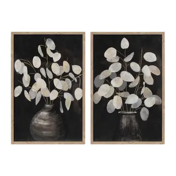 Set Of Two N And A Natural Framed Wall Art