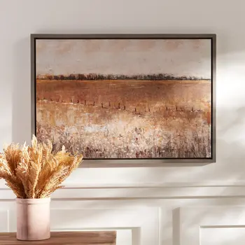 N And A Gray Framed Wall Art