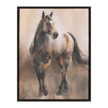 N And A Black Framed Wall Art