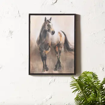 N And A Black Framed Wall Art