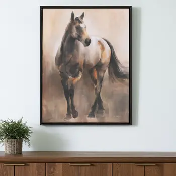 N And A Black Framed Wall Art