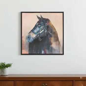 N And A Black Framed Wall Art