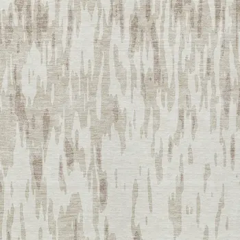 10' X 14' Ivory And Off White Abstract Washable Indoor Outdoor Area Rug