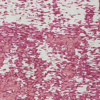5' X 8' Blush And Ivory Abstract Washable Indoor Outdoor Area Rug