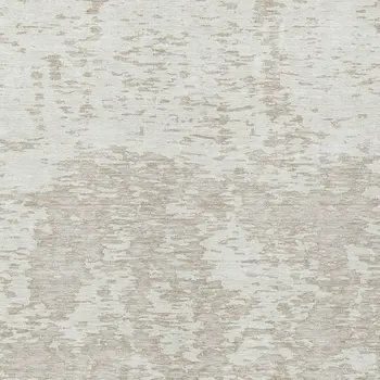 5' X 8' Ivory And Off White Abstract Washable Indoor Outdoor Area Rug