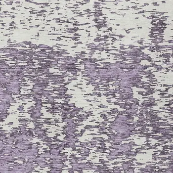 10' X 14' Lavender And Ivory Abstract Washable Indoor Outdoor Area Rug