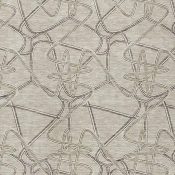 10' X 14' Beige Ivory And Gray Geometric Washable Indoor Outdoor Area Rug