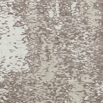 8' X 10' Taupe And Ivory Abstract Washable Indoor Outdoor Area Rug