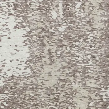 10' X 14' Taupe And Ivory Abstract Washable Indoor Outdoor Area Rug