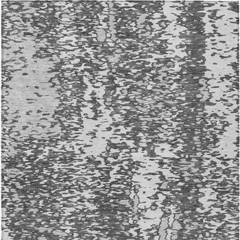 5' X 8' Charcoal And Silver Abstract Washable Indoor Outdoor Area Rug