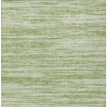 3' X 5' Sage And Ivory Abstract Washable Indoor Outdoor Area Rug