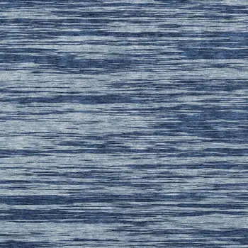 3' X 5' Blue And Navy Blue Abstract Washable Indoor Outdoor Area Rug