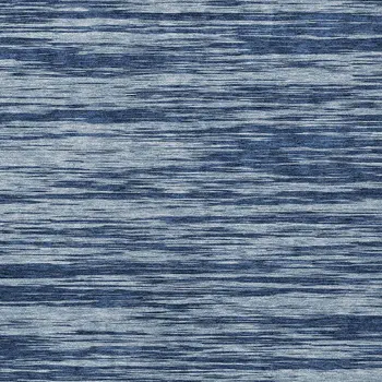 5' X 8' Blue And Navy Blue Abstract Washable Indoor Outdoor Area Rug
