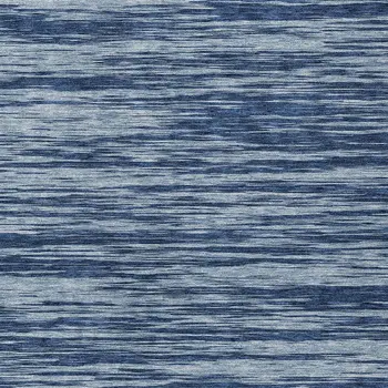 8' X 10' Blue And Navy Blue Abstract Washable Indoor Outdoor Area Rug