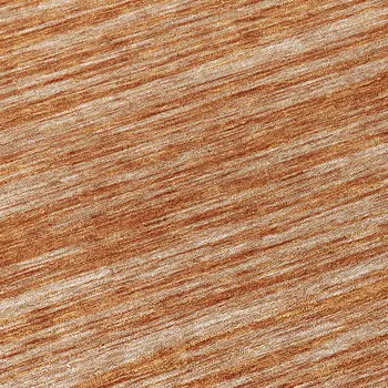 8' Copper And Rust Round Abstract Washable Indoor Outdoor Area Rug