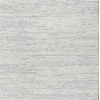 3' X 5' Silver And Ivory Abstract Washable Indoor Outdoor Area Rug