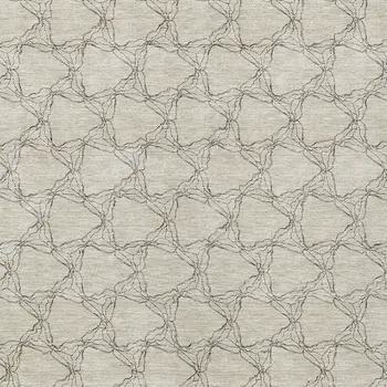9' X 12' Beige And Taupe Geometric Washable Indoor Outdoor Area Rug