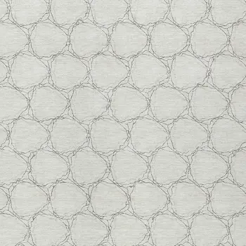3' X 5' Ivory And Black Geometric Washable Indoor Outdoor Area Rug