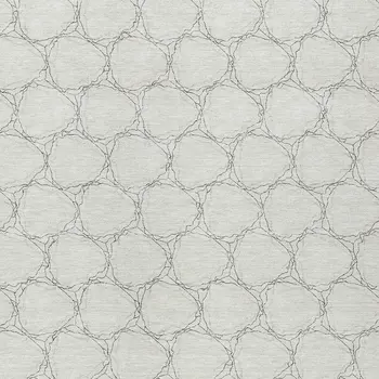 9' X 12' Ivory And Black Geometric Washable Indoor Outdoor Area Rug