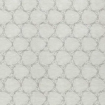 10' X 14' Ivory And Black Geometric Washable Indoor Outdoor Area Rug