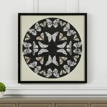N And A Black Floater Frame Wall Art