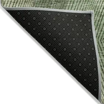 3' X 5' Green Mint Green And Sage Argyle Washable Indoor Outdoor Area Rug