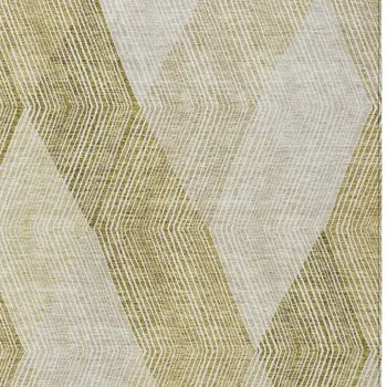 8' X 10' Ivory Wheat And Beige Argyle Washable Indoor Outdoor Area Rug