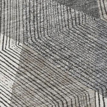 8' Pewter Gray And Gold Round Argyle Washable Indoor Outdoor Area Rug