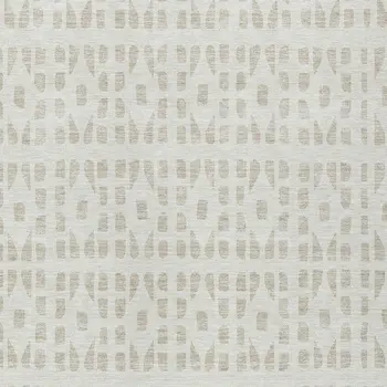 3' X 5' Ivory And Beige Geometric Washable Indoor Outdoor Area Rug