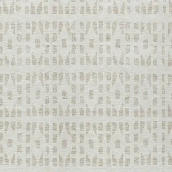 9' X 12' Ivory And Beige Geometric Washable Indoor Outdoor Area Rug