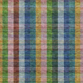 3' X 5' Navy Blue Pink And Sage Plaid Washable Indoor Outdoor Area Rug