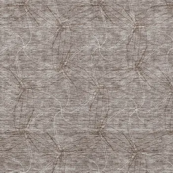 9' X 12' Taupe And Ivory Geometric Washable Indoor Outdoor Area Rug