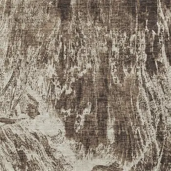 10' X 14' Brown And Ivory Abstract Washable Indoor Outdoor Area Rug