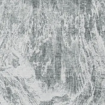 3' X 5' Gray And Ivory Abstract Washable Indoor Outdoor Area Rug