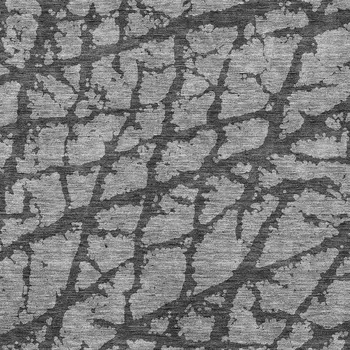 10' X 14' Gray And Charcoal Abstract Washable Indoor Outdoor Area Rug