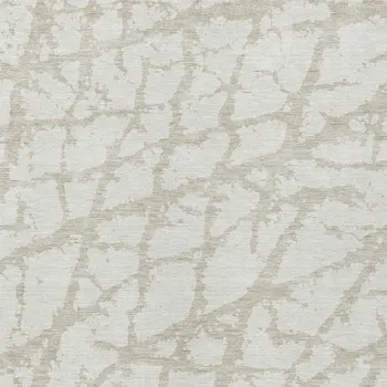 10' X 14' Ivory And Beige Abstract Washable Indoor Outdoor Area Rug