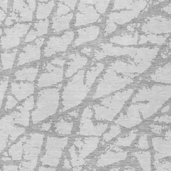 5' X 8' Silver And Gray Abstract Washable Indoor Outdoor Area Rug