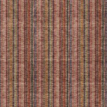 8' X 10' Blush Burgundy And Pink Striped Washable Indoor Outdoor Area Rug