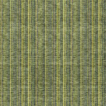 9' X 12' Olive Green And Lime Green Striped Washable Indoor Outdoor Area Rug