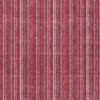 9' X 12' Pink Burgundy And Ivory Striped Washable Indoor Outdoor Area Rug