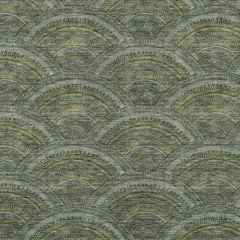9' X 12' Olive Green Fern Green And Silver Geometric Washable Indoor Outdoor Area Rug