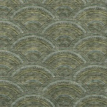10' X 14' Olive Green Fern Green And Silver Geometric Washable Indoor Outdoor Area Rug
