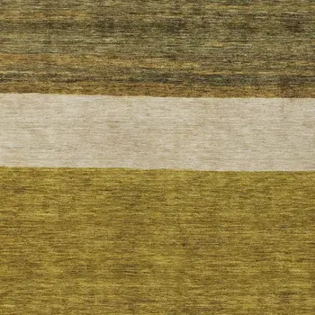 8' X 10' Gold Beige And Gray Abstract Washable Indoor Outdoor Area Rug