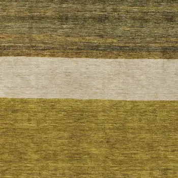 9' X 12' Gold Beige And Gray Abstract Washable Indoor Outdoor Area Rug