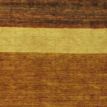 8' X 10' Terra Cotta Gold And Brown Abstract Washable Indoor Outdoor Area Rug
