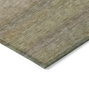 8' X 10' Wheat Gold And Gray Abstract Washable Indoor Outdoor Area Rug