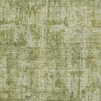 9' X 12' Artichoke Green And Beige Abstract Washable Indoor Outdoor Area Rug